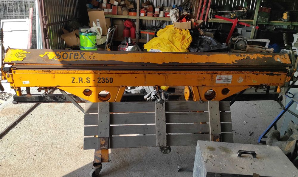 Wynajem wypożyczalnia giętarka zaginarka do blachy nóż Sorex Kraków