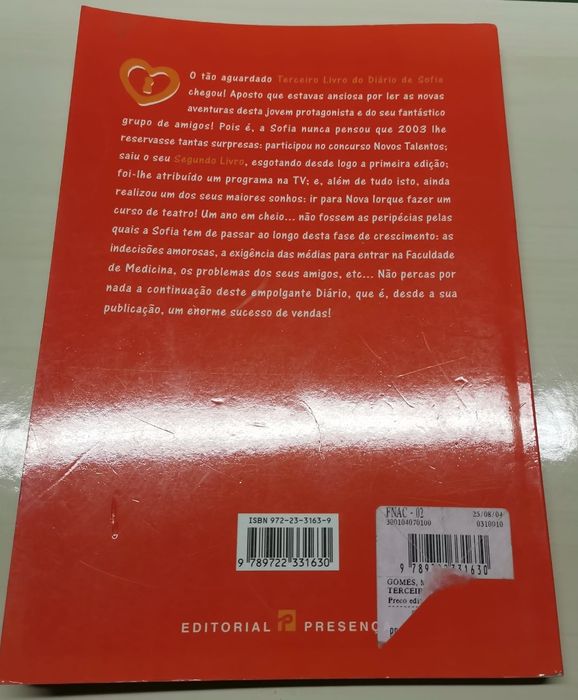 Livro  " O terceiro livro do Diário de Sofia "