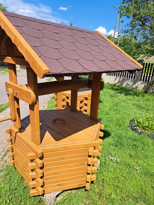 Buda dla psa ściągany dach, studnia ogrodowa, wyroby ogrodowe