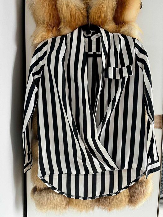 Damska symetryczna koszula pasy S Zara