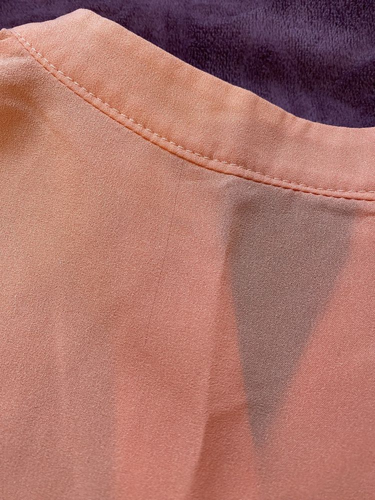 Блуза шифонова в персиковому кольорі