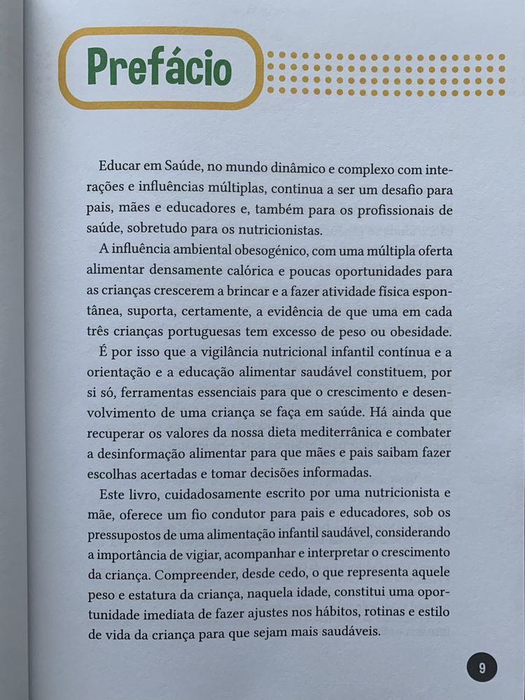 Livro “Comer Bem para Crescer Melhor” de Rita Cruz de Sousa