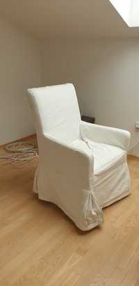 Krzesło drewniane z pokrowcem Ikea