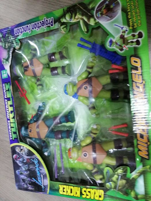 Figuras dos 4 Tartarugas Ninja, Turtles