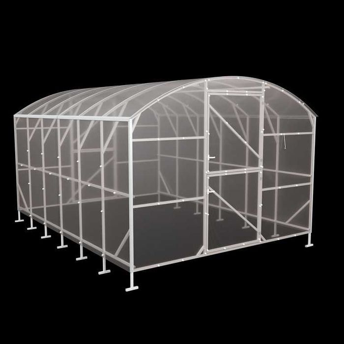 Szklarnia z poliwęglanu NOWA 3x4-12m profile 25x25 POLIWĘGLAN 4-6mm