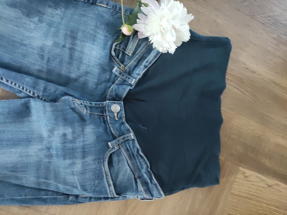 Spodnie ciążowe - dżinsy H&M Mama Rozm.42