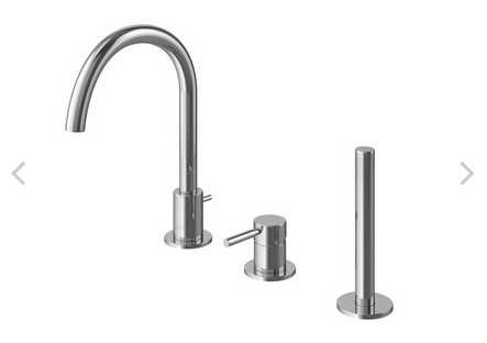 Bateria wannowa 3-otworowa Kohlman ROXIN chrom