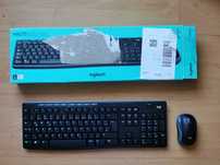 Klawiatura i mysz bezprzewodowa Logitech czarna MK270