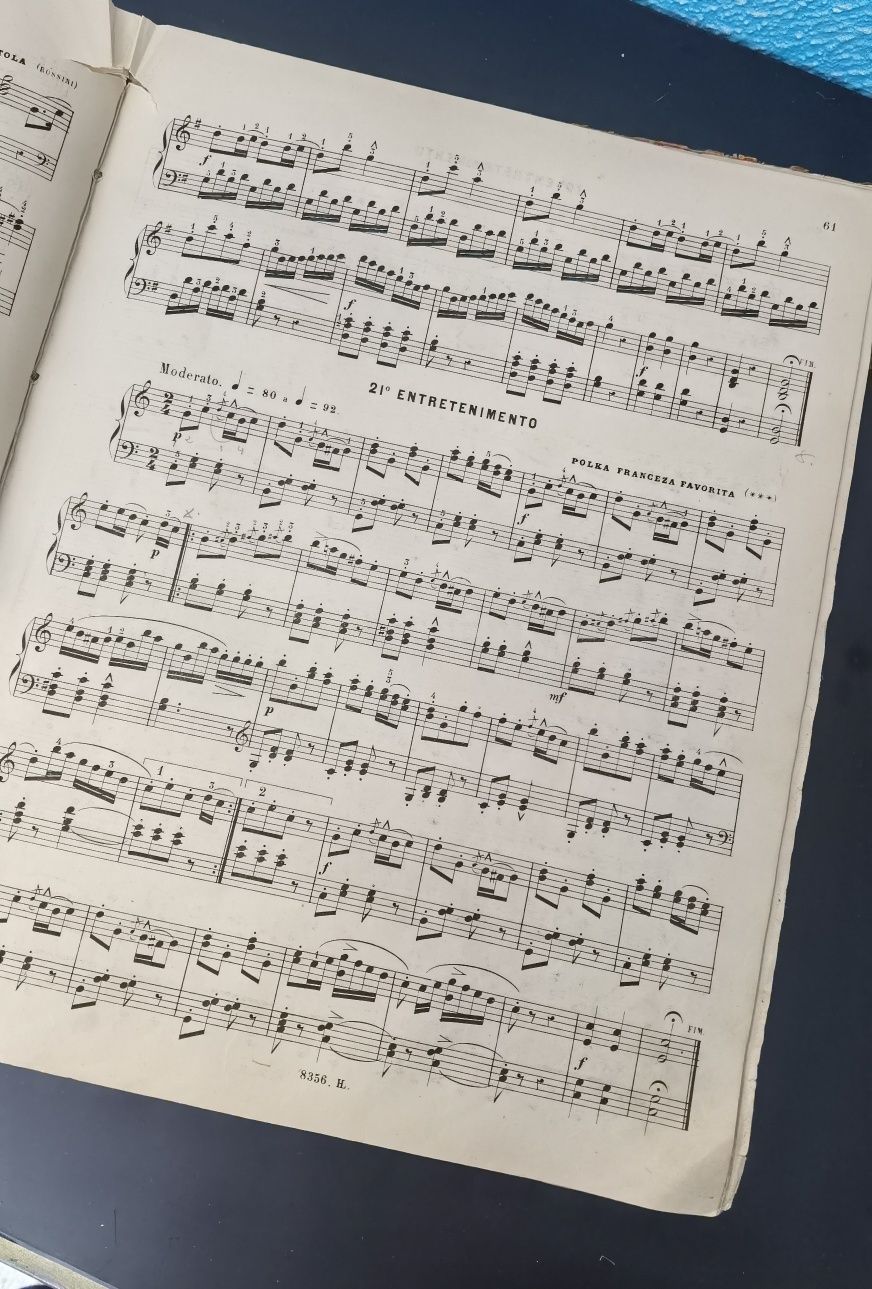 Livro Methodo de Piano de 1895