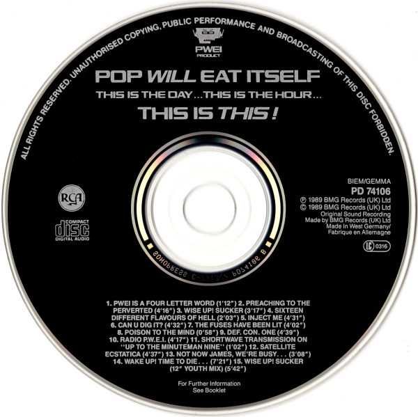 POP WILL EAT ITSELF    zestraw 3cd        industrial