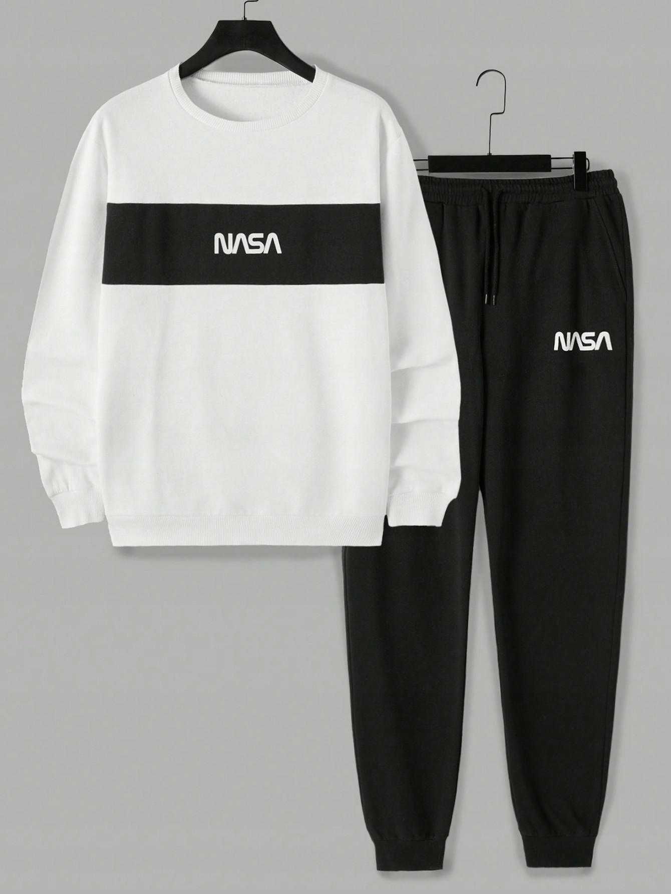 Nowy dres sportowy NASA bluza i spodnie roz. L
