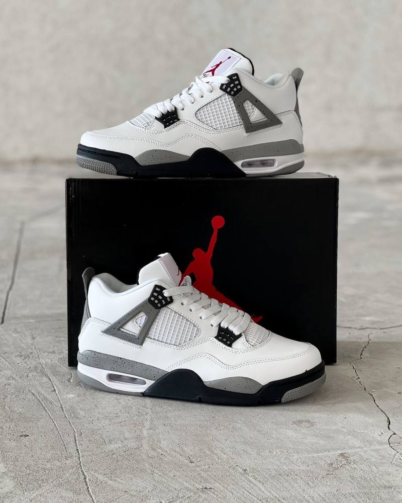 Buty Nike Air Jordan Retro 4 White Cement 36-45 męskie trampki