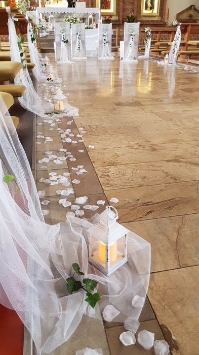 dekoracja kościoła ślub komunia sala weselna