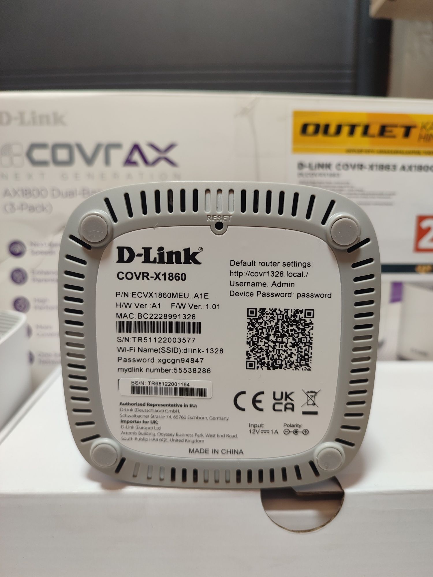 Бездротовий маршрутизатор (роутер) D-link COVR-X1863