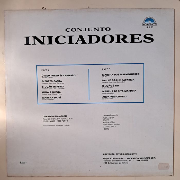 Disco vinil LP,Conjunto Iniciadores"Ó Meu Porto Campeão" PORTES GRÁTIS