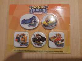 Conjunto Coleção Pins Sonic All Star (Novo Selado)