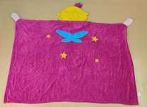 Koc polarowy podróżny poduszka 2w1 księżniczka 90x125