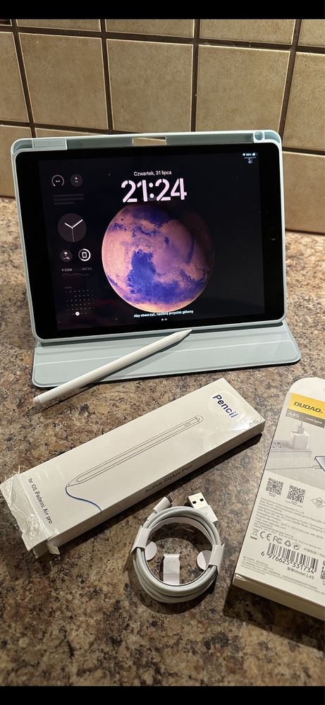 Tablet iPad Apple Retina 10” + NOWY RYSIK 2 gen + nowe etui PROCREATE