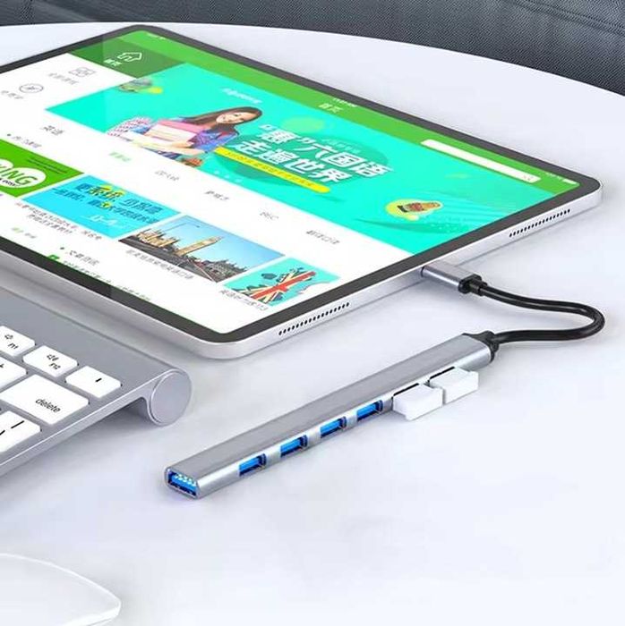 Hub USB 3.0 Rozgałęźnik Szybki Rozdzielacz Adapter Portów USB 7 PORT