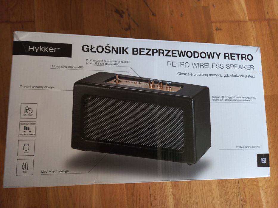 głośnik bezprzewodowy, retro, stan b.d