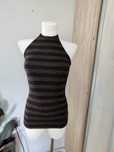 Top damski czarny,wieczorowy, dekolt halter, Definitions, S