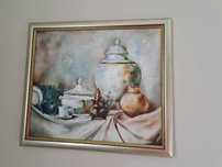 Obraz olejny waza 70x60