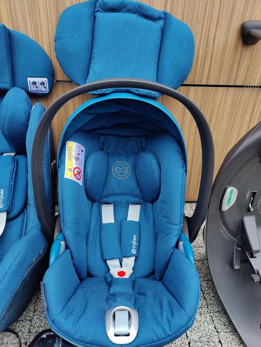 LDZ/WAW baza obrotowa Cybex + Nosidelko Cloud Z I-Size Mountain Blue