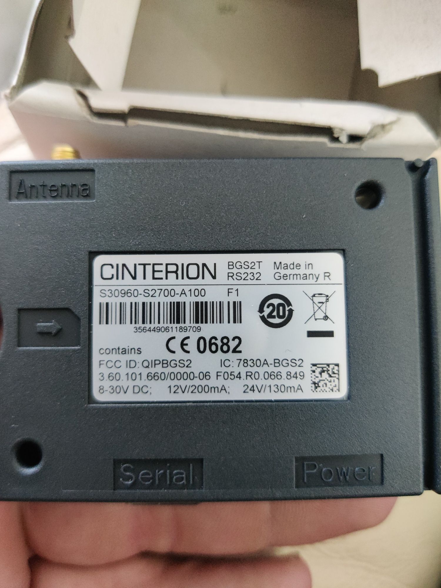 Moduł terminal GSM powiadomienia Cinterion