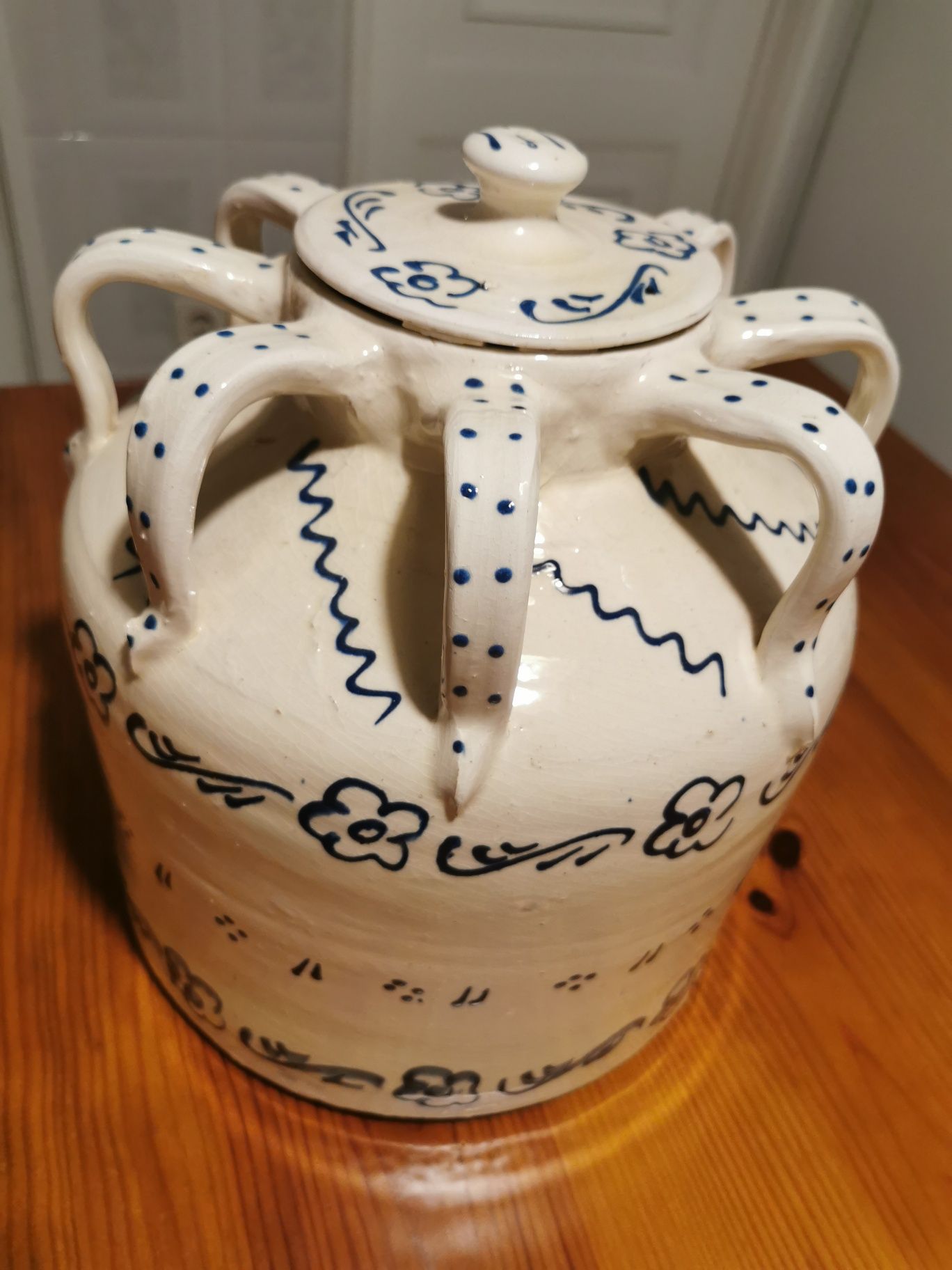 Pote cerámica 8 braços