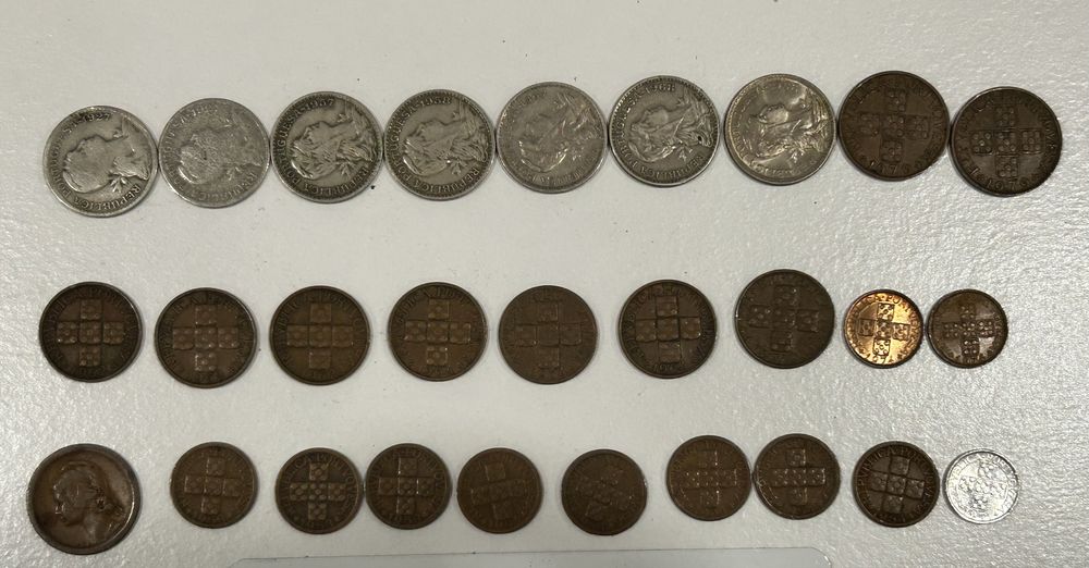 Moedas antigas (Centavos 1927 a 1979) / coleção