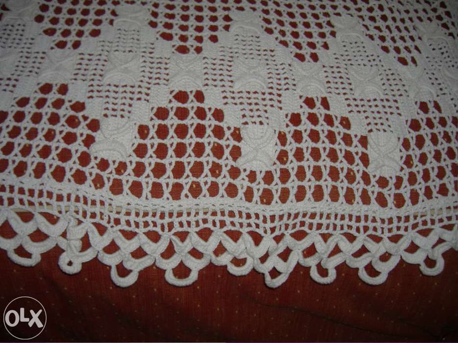 Colcha de croche para cama de casal