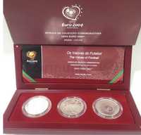 Coleção moedas Prata comemorativas Euro 2004