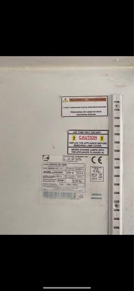 Witryna chłodnicza Frigoglass S800SD HC ROW