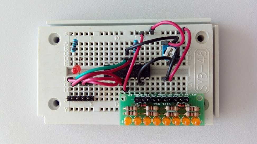 8 Orange LEDs Board, Works with Arduino, AVR, PIC64297817030401122