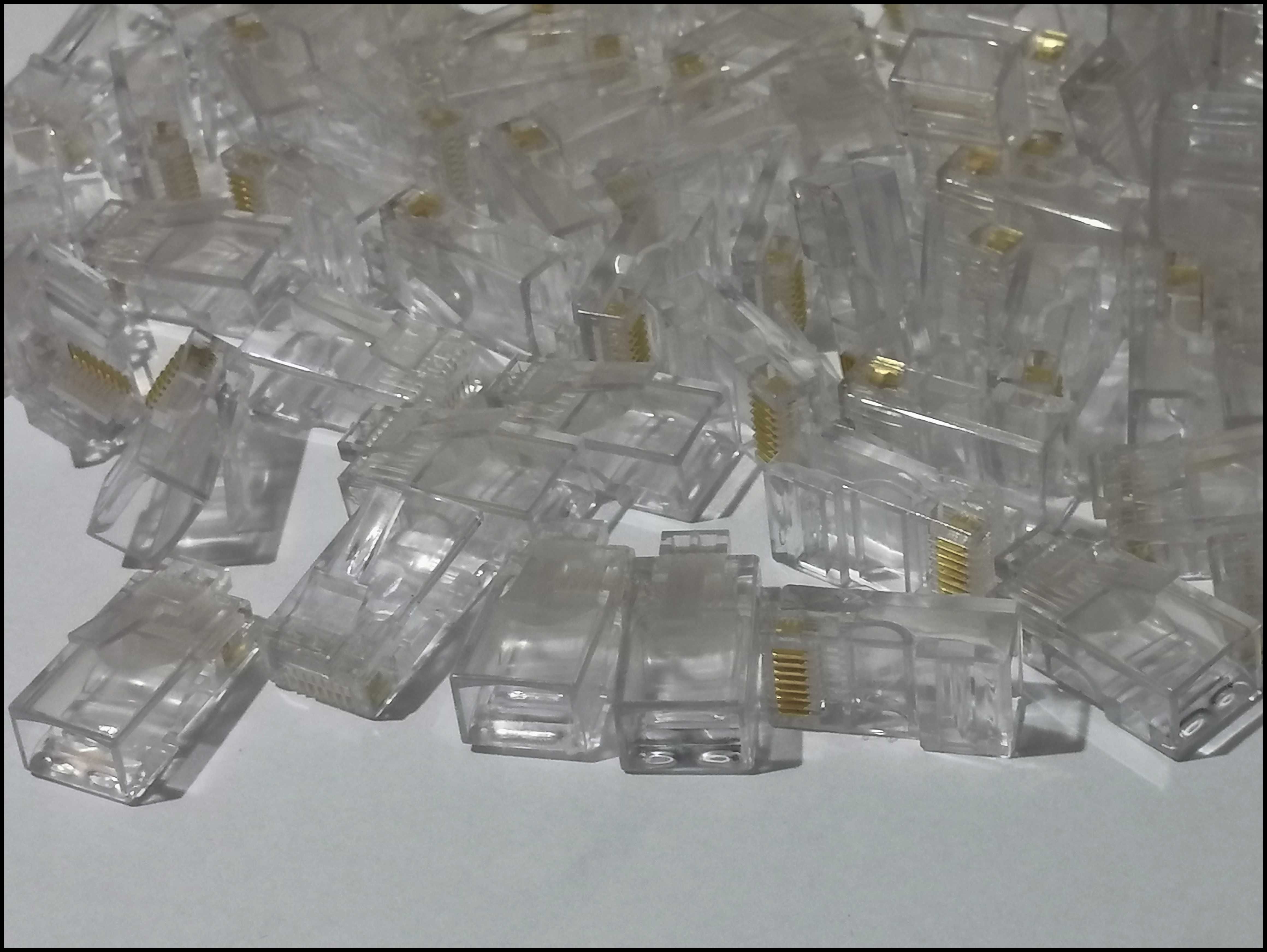 Набор Клещи RJ-45 100x коннекторов 100х колпак Джойнер Обжимка интерне