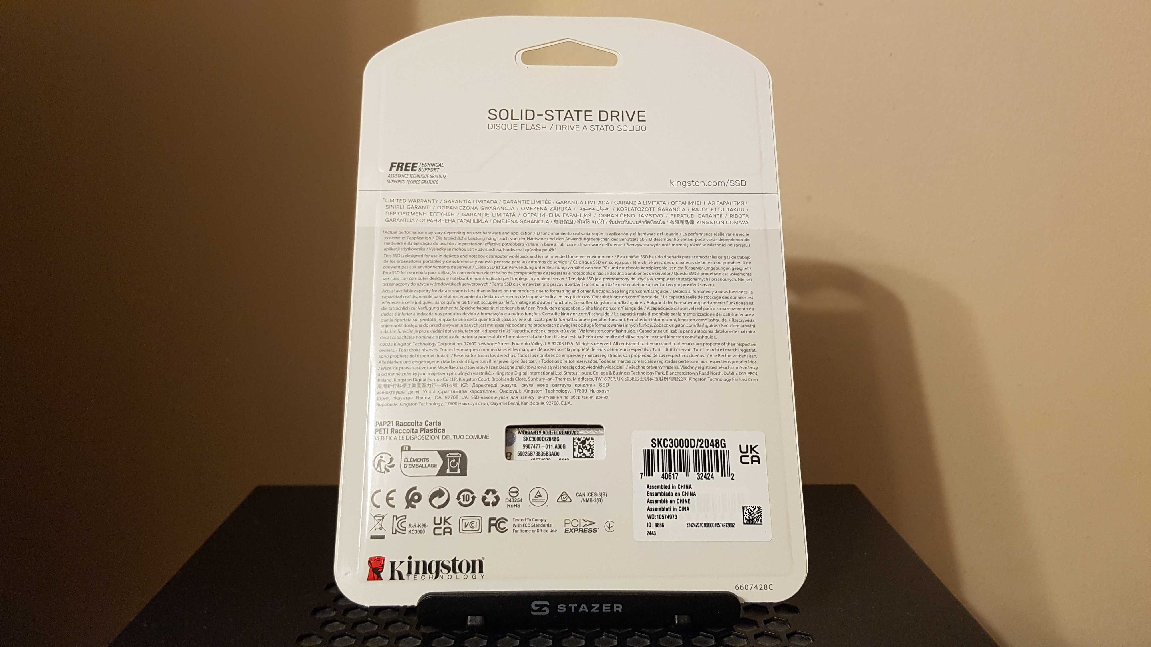 Dysk SSD Kingston 2TB M.2 PCIe Gen4 NVMe KC3000