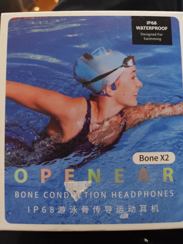 Słuchawki kostne z pamięcią 8GB Open-ear bone X2