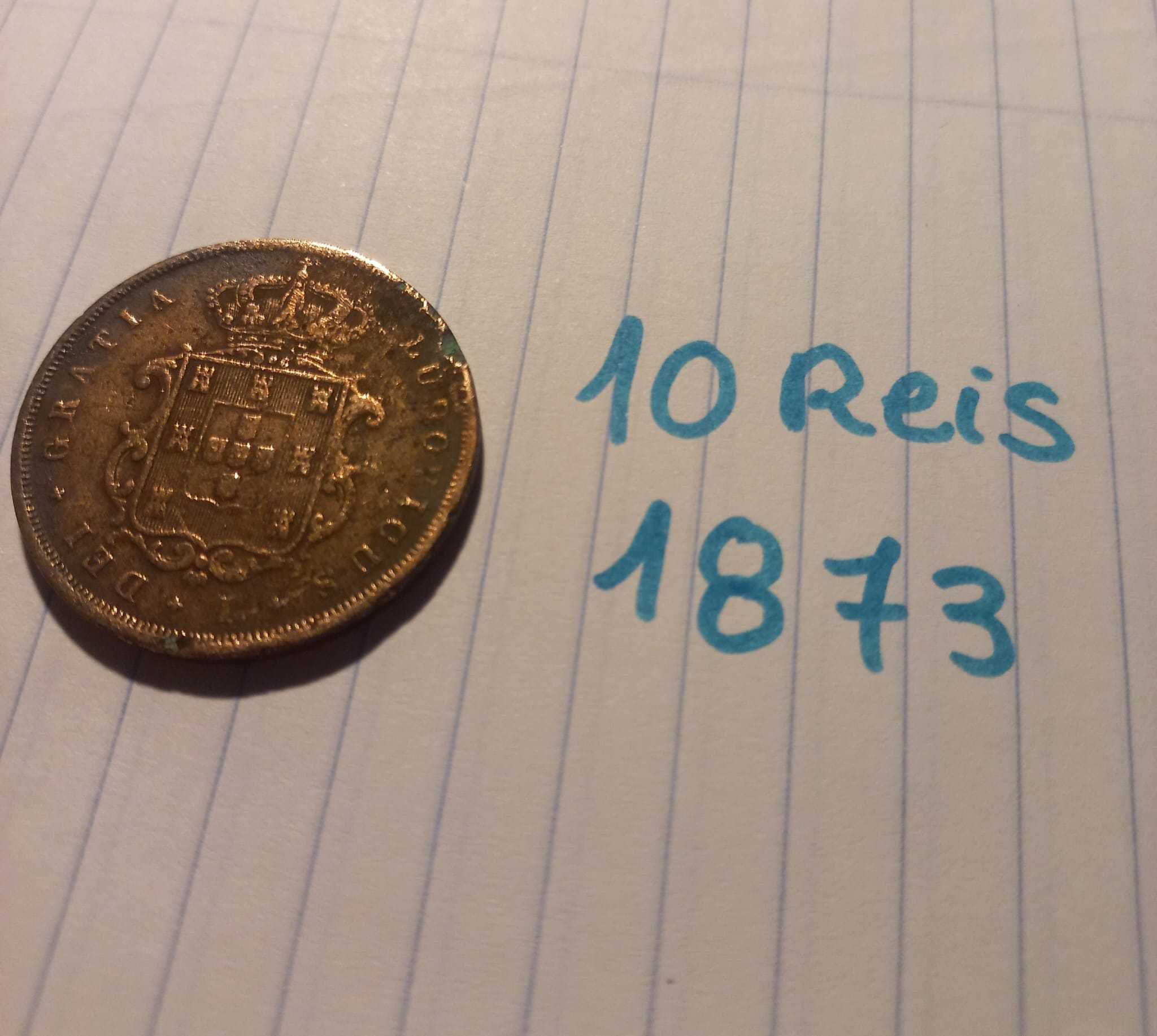 Moeda 10 reis 1873