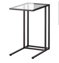 Laptop stand, black/glass, 35x65 cm