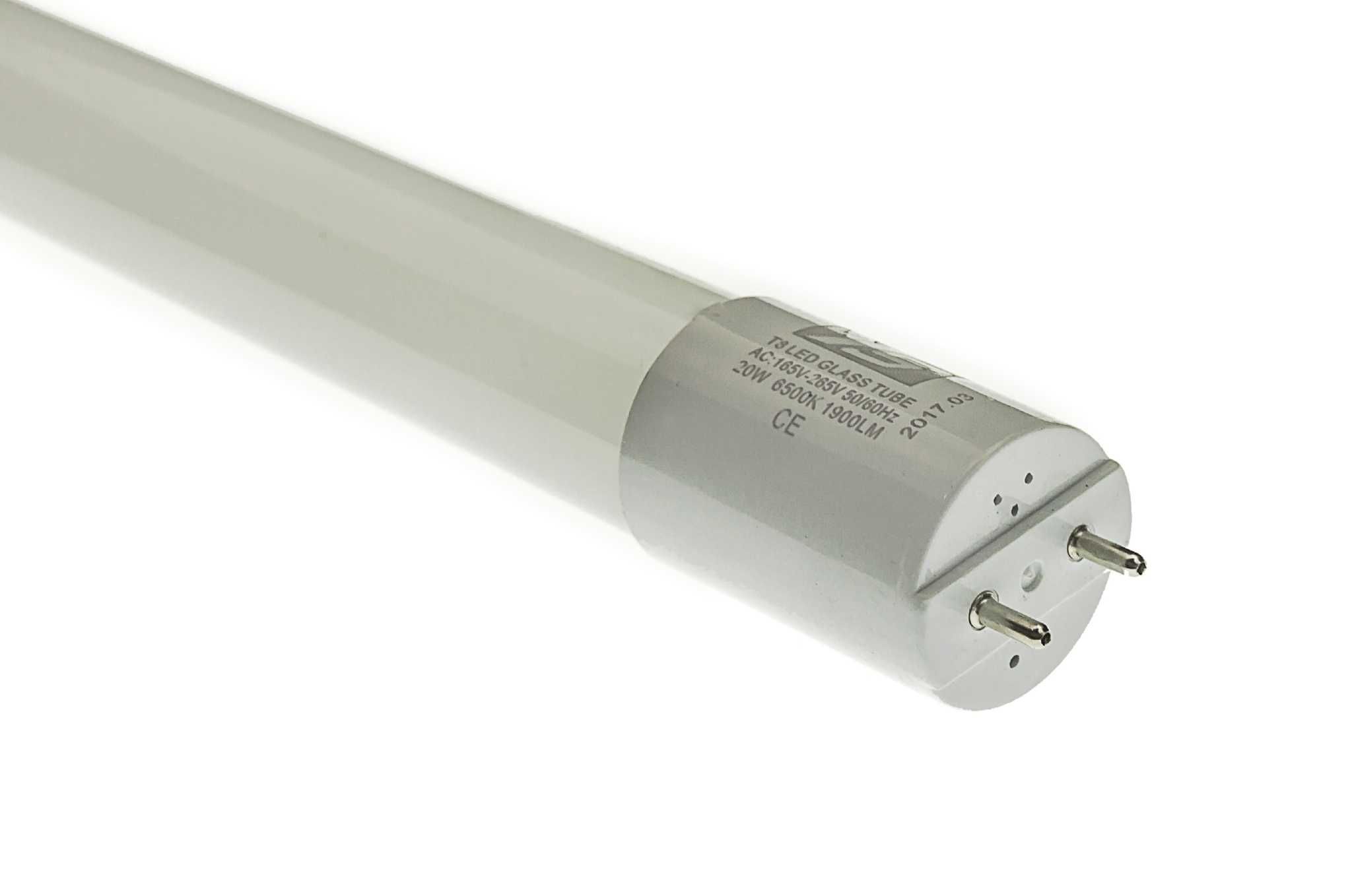 Szklane świetlówki/ tubyT8 led, 20W, 120cm, dwustronnie zasilane 30szt