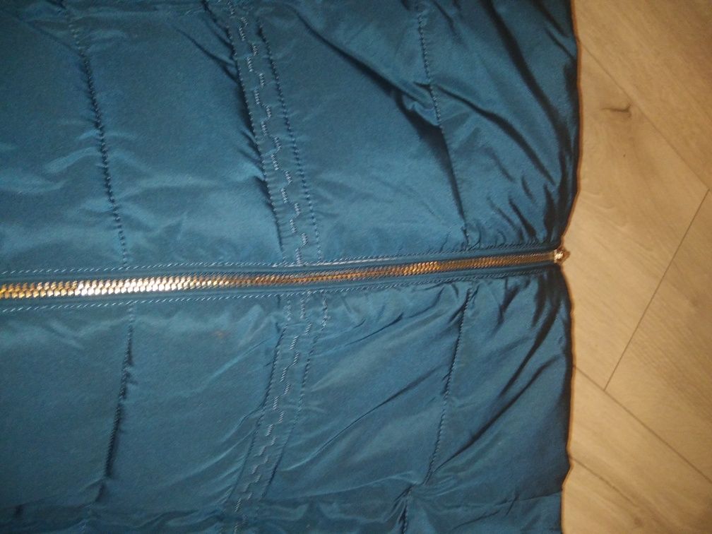 Стильне зимове пальто пуховик 46-48 розмір
