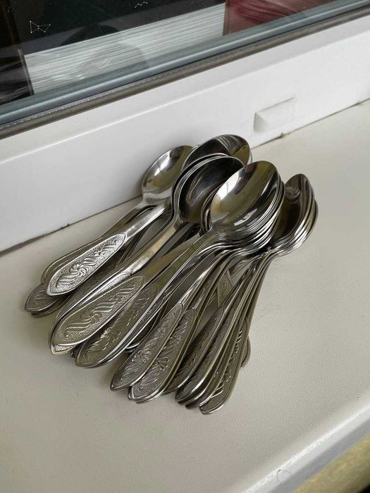 Чайні ложки СССР нержавійка 3 види