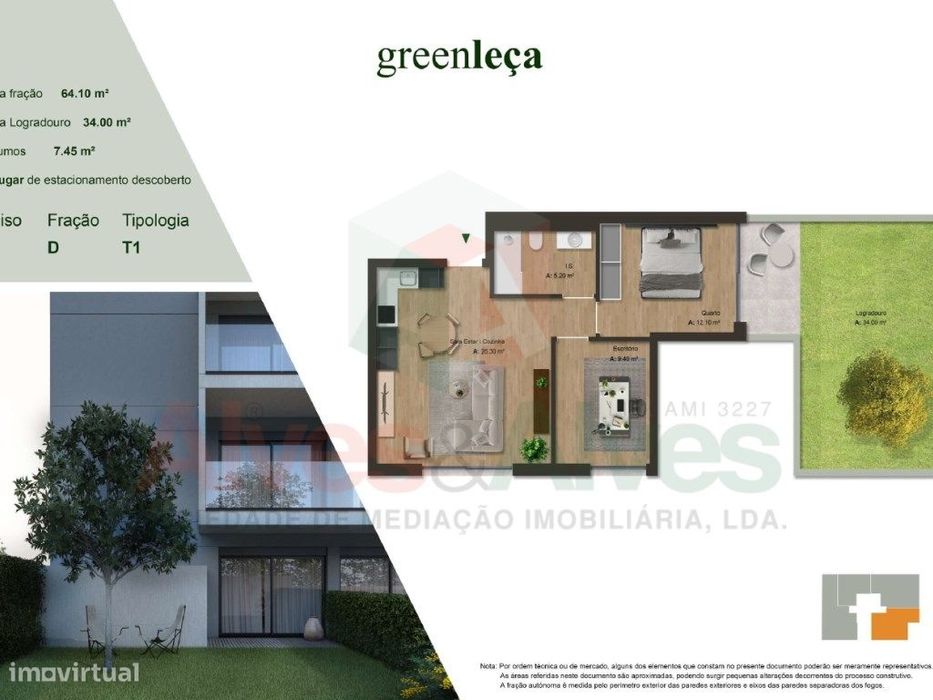 T1+1 com Jardim - Leça do Balio - Araújo - (em construção)