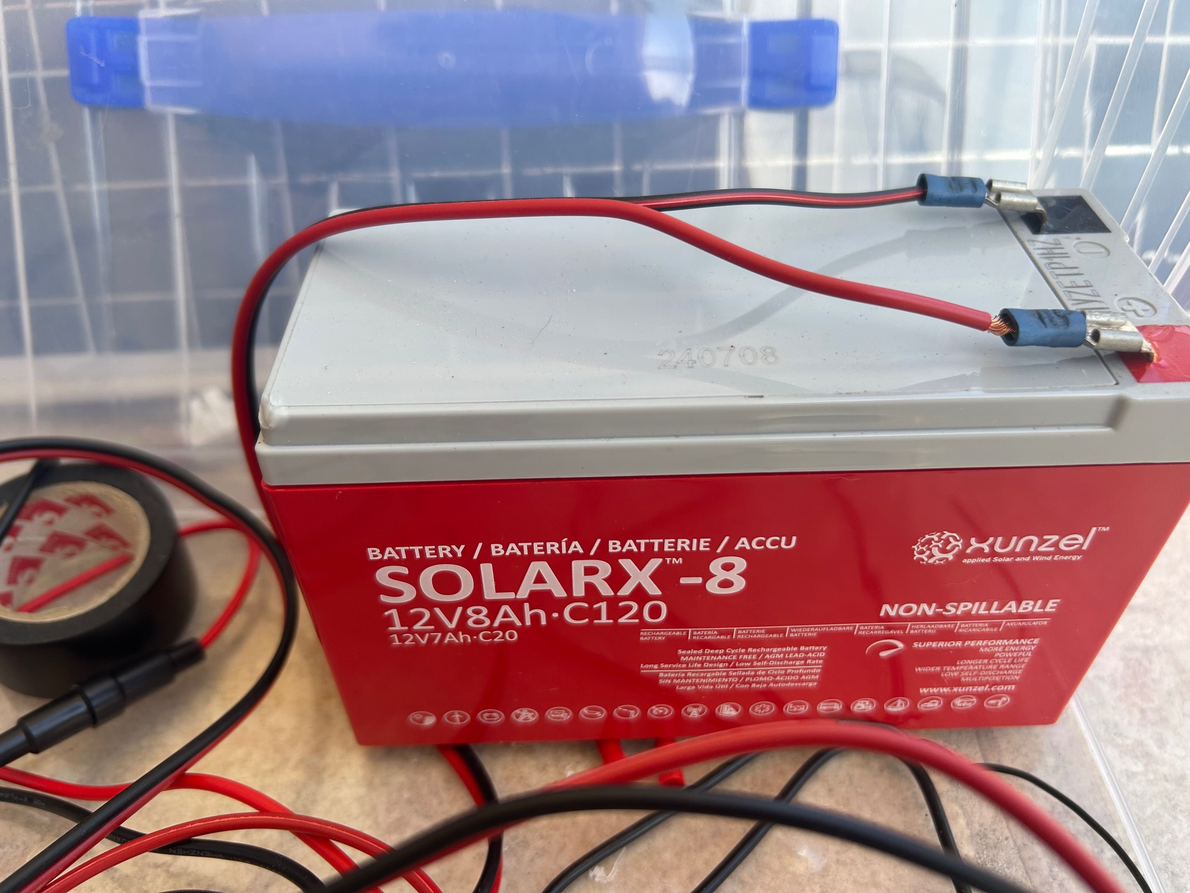 Kit solar 12V 30W 8Ah