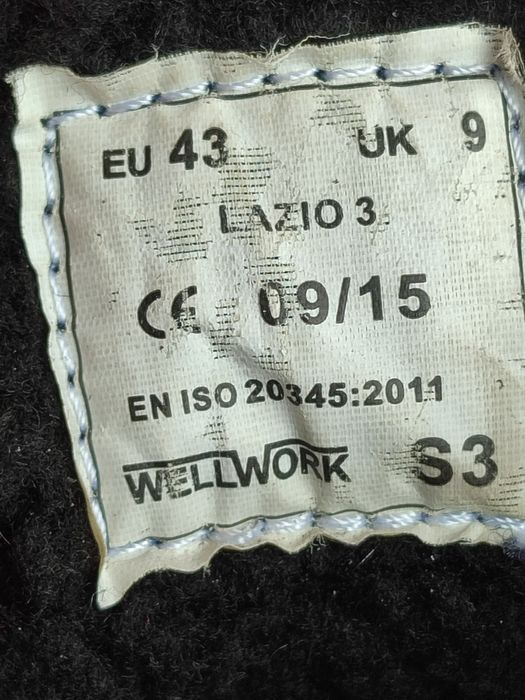 Зимние рабочие берцы Wellwork 43 размер (оригинал)
