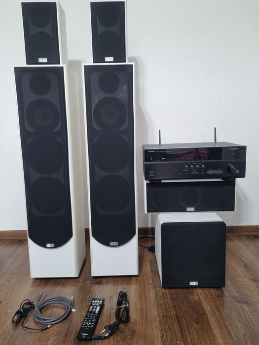 Kino domowe 5.1 Yamaha RX-V485 + Taga TAV 606 V.3 + TSW-60 V.3