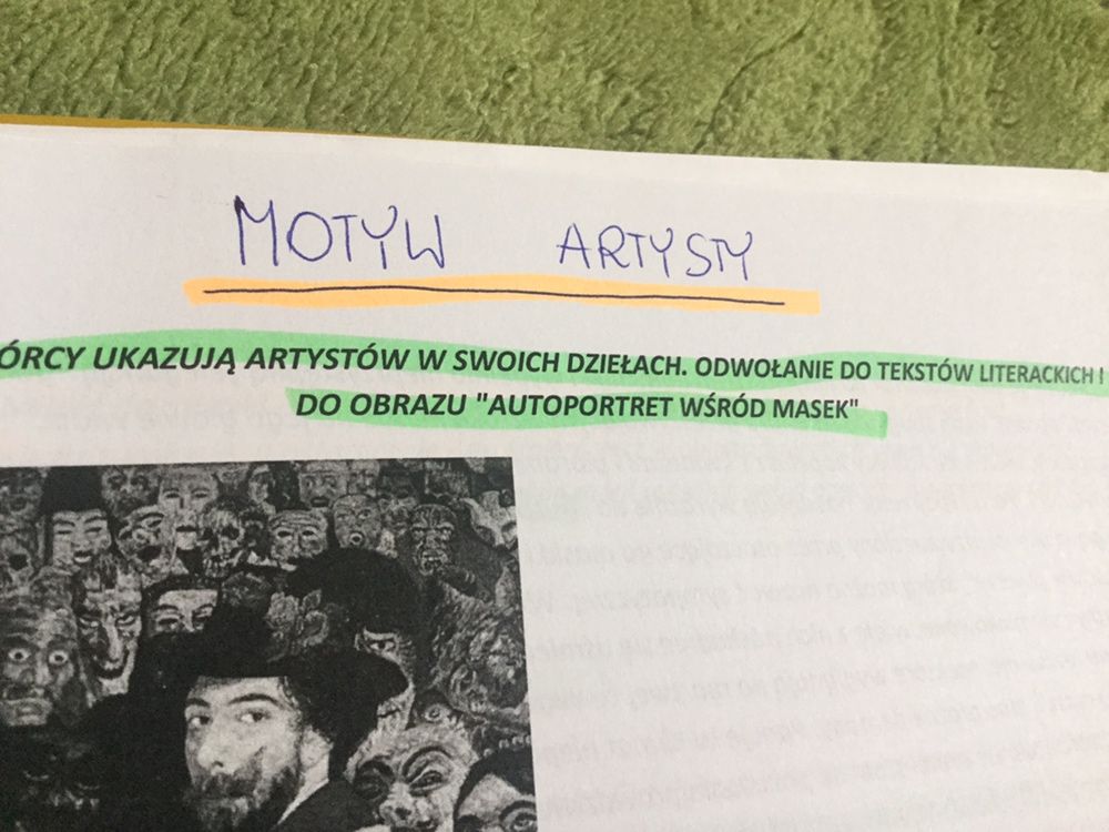 Matura z języka polskiego motywy konteksty opracowanie