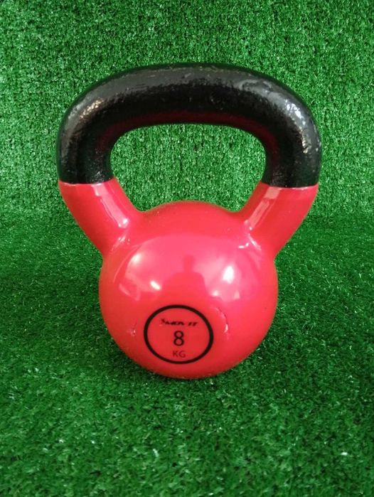 MOVIT 8kg Profesjonalna hantla kula Kettlebell czerwono - czarny NrP11