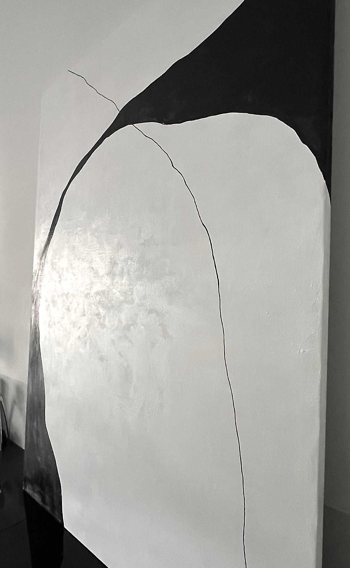 Obraz abstrakcja "LINE" 100 x 140, akryl na płótnie   Bauhaus  Japandi