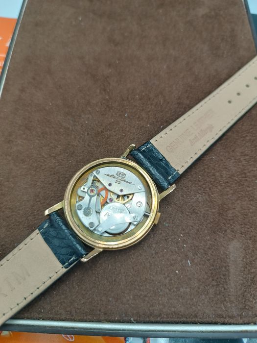 Zegarek  męski worldtime elektra  glasihite pozłacany unikat